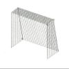 TOEI Light B4490 B4490 Futsal Hand Goal Net, White, Knotless, Tortoise Shell, 1 Pair of 2 Strands, Compatible Goals (W x D x H): 12.2 x 35.4 x 82.7 inches (310 x 90 x 130 x 210 cm) view 1