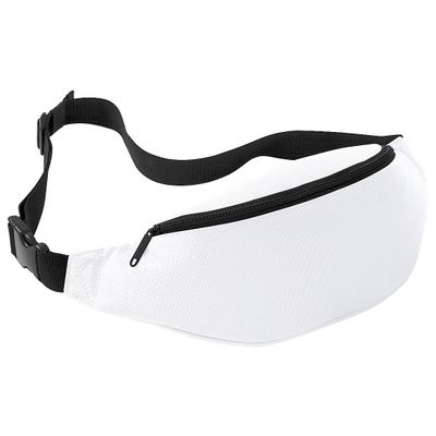 Bagbase Adjustable Belt Bag (2.5 Liters) (One Size) (White)