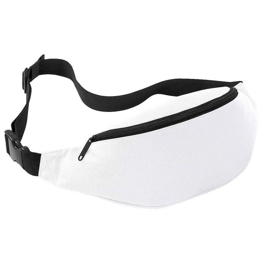 Bagbase Adjustable Belt Bag (2.5 Liters) (One Size) (White)