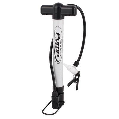 uxcell Portable Air Gas Pump for Bike Ball Silver Tone Black