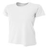 A4 Womens Cooling Performance Crew, Large, White view 1