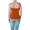 Active Basic Women's Shelf Bra Adjustable Spaghetti Strap Tank, Cinnamon/Brown, Small view 2