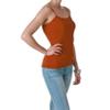 Active Basic Women's Shelf Bra Adjustable Spaghetti Strap Tank, Cinnamon/Brown, Small view 3
