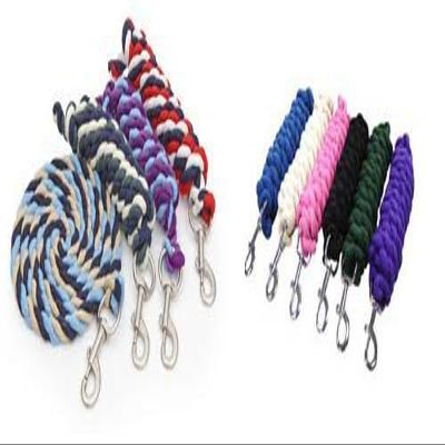 cotton lead rope - black/pink