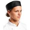 Black Chefs Skull Cap Polycotton. Size: 25". view 1