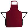 Bib Apron Burgundy Polycotton. 28(W)" x 38(L)" view 2