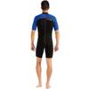 Cressi Lido 2 mm Man Short Sleeves Short Wetsuits, Black/Blue, XS view 2