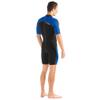 Cressi Lido 2 mm Man Short Sleeves Short Wetsuits, Black/Blue, M view 3