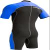 Cressi Lido 2 mm Man Short Sleeves Short Wetsuits, Black/Blue, XL view 2