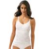 Bali womens Lace 'N Smooth Fajas Cami Df8l12 shapewear tops, White, Medium US view 2
