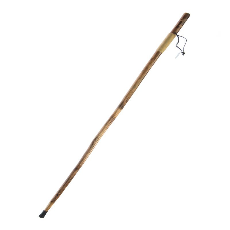 SE Survivor Series Wooden Walking/Hiking Stick, Hand-Carved Eagle Design, Hard Pine Wood, Rope Wrapped for Steady Grip, Wrist Strap, 55" - WS626-55RE