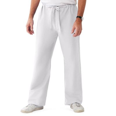 Medline ComfortEase Reversible Drawstring Scrub Pant, MDL-cm, XX-Large, White