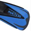 Seac Speed-S, Short Swimming fins for Training in The Pool and Open Water Made in Italy, Blue, 12/13 US view 4