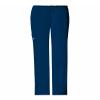 Cherokee Women's Tall Workwear Scrubs Core Stretch Drawstring Cargo Pant, Navy, Large/Tall view 2