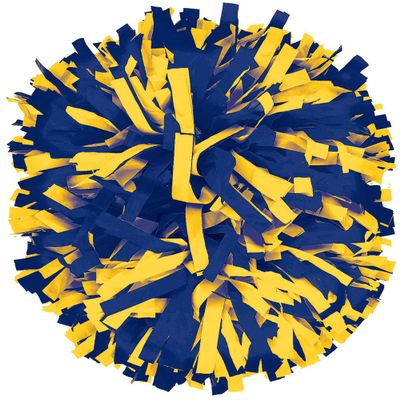 chass 2 Color Plastic Instock Cheerleading Pom Navy/Gold