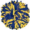 chass 2 Color Plastic Instock Cheerleading Pom Navy/Gold view 1