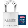ABUS Titalium 64TI/30 Padlock - Set of 2 Keyed Alike - Cellar Lock with Special Aluminium Lock Body - Hardened Steel Shackle - ABUS Security Level 4 view 1