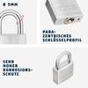 ABUS Titalium 64TI/30 Padlock - Set of 2 Keyed Alike - Cellar Lock with Special Aluminium Lock Body - Hardened Steel Shackle - ABUS Security Level 4 view 3