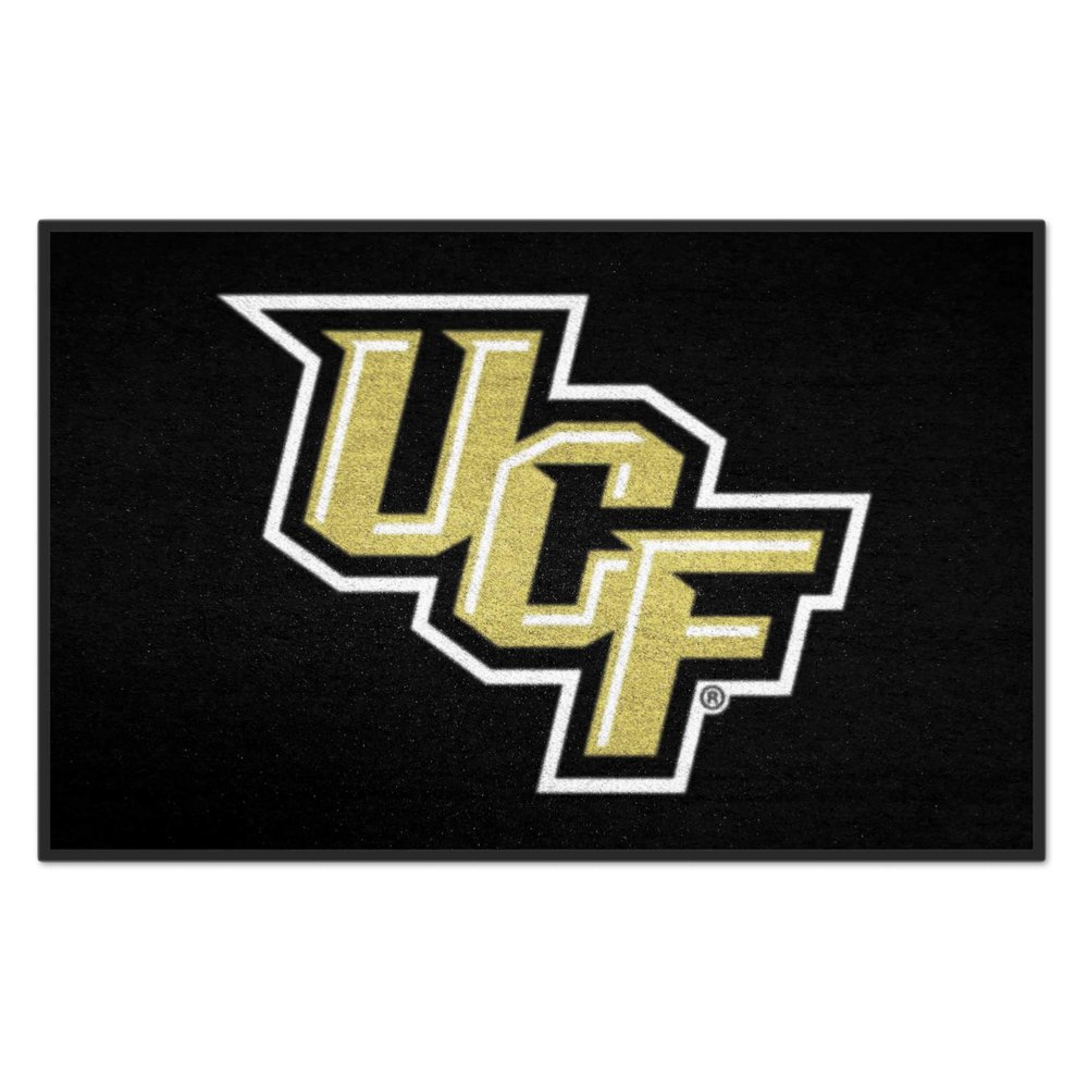 FANMATS NCAA University of Central Florida Knights Nylon Face Starter Rug , 19"x30"