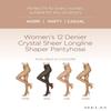 Melas Women's 12 Denier Crystal Sheer Longline Shaper Pantyhose Nude Medium view 2