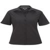 Edwards Garment Ladies Lightweight Short Sleeve POPLIN Blouse Steel Grey view 1