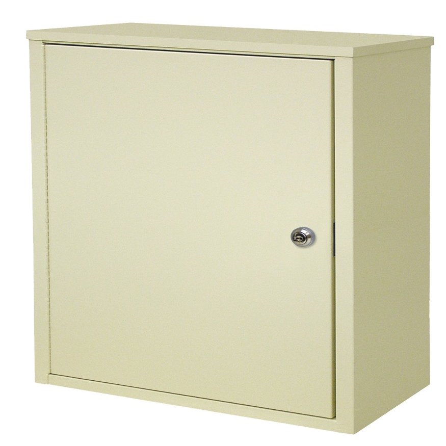 Omnimed 291611-BG Wall Storage Cabinet with 8" Flat Key Lock, Medium/Deep, Beige