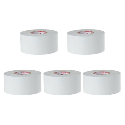 MIKASA LTV-4025 W Line Tape, White, Vinyl (Stretchable Type), Width 1.6 inches (40 mm) x 9.8 ft (25 m) x 5 Rolls, Pack of 5