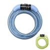 MASTER LOCK Bike Lock Cable [Combination] [1,2 m Coiling Cable] [Outdoor] [Random Color] 8143EURDPROCOL - Ideal for Bike, Electric Bike, Skateboards, Strollers, Lawnmowers and other Outdoor Equipments view 1