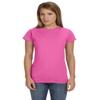 Junior girls softstyle tank top. (Azalea) (Small) view 2