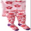 Jefferies Socks Little Girls' Flurry Flower Tight, Pink, 6-8 Years view 1