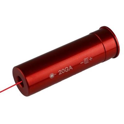 Field Sport 20GA 20 Gauge Shotgun Red Aluminum Laser Cartridge Bore Sighter Boresighter