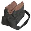 Outdoor Connection Maxum Unfilled Leather Bench Bag with Handle, Black view 1