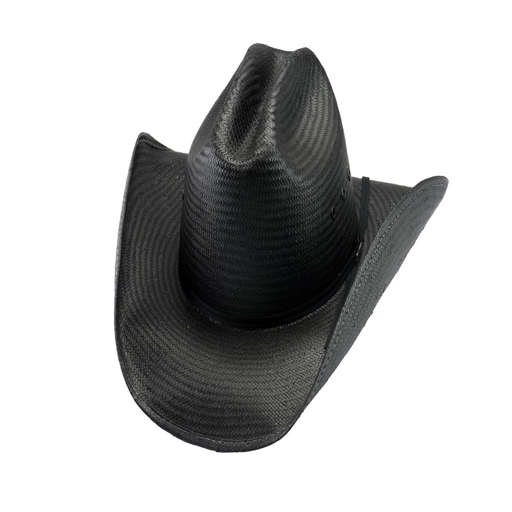 Bullhide Mc Graw - Shapeable Panama Straw Cowboy Hat (Medium) Black