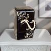 Allure by Jay Scroll Mirror Jewelry Box with 2-Drawers and Open Top, Black view 1