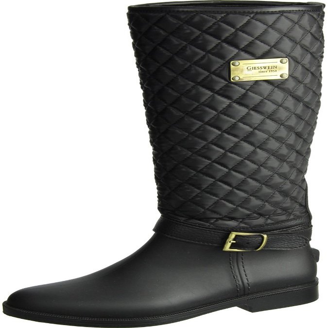 GIESSWEIN Zirndorf Boots Women Black Wellington Boots Shoes, Black Schwarz, 7.5 UK