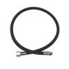 XS Scuba Miflex Low Pressure Hose, Lightweight and Flexible with Variety of Colors and Lengths, Black 50" view 1