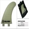 Culprit Surf Honeycomb RTM FCS M3 Style Thruster Surfboard Fins White - C3 view 1