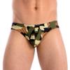 Gary Majdell Sport Mens Green Camouflage Contour Pouch Bikini Swimsuit Size Small view 2