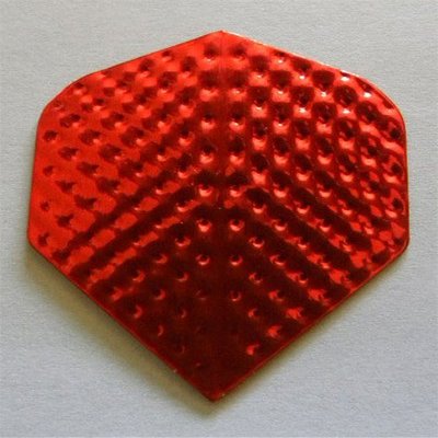 25 Sets #3562 AmeriThon Red Metallic Embossed Dart Flights