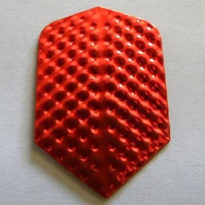 25 Sets #3563 AmeriThon Red Metallic Embossed Dart Flights