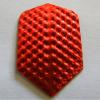 25 Sets #3563 AmeriThon Red Metallic Embossed Dart Flights view 1