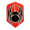 25 Sets #3640 AmeriThon Red/Black Metallic Tribal Spider Dart Flights view 1