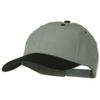 2 Tone Brushed Bull Denim Mid Profile Cap - Black Grey OSFM view 1
