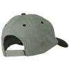 2 Tone Brushed Bull Denim Mid Profile Cap - Black Grey OSFM view 3