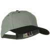 2 Tone Brushed Bull Denim Mid Profile Cap - Black Grey OSFM view 4