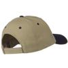 2 Tone Brushed Bull Denim Mid Profile Cap - Navy Khaki OSFM view 3