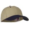 2 Tone Brushed Bull Denim Mid Profile Cap - Navy Khaki OSFM view 4