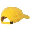 Washed Solid Pigment Dyed Cotton Twill Brass Buckle Cap - Yellow view 3