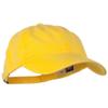Washed Solid Pigment Dyed Cotton Twill Brass Buckle Cap - Yellow view 4
