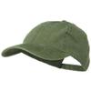 Otto Caps Washed Solid Pigment Dyed Cotton Twill Brass Buckle Cap - Olive Green view 1